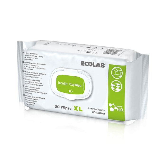 Ecolab Incidin OxyWipe XL Flächendesinfektionstücher (50 T.)