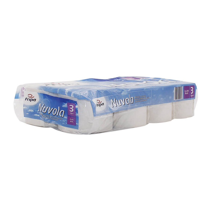 Fripa Toilettenpapier nuvola, 3-lagig (6 Pack à 8 x 250 Bl.)