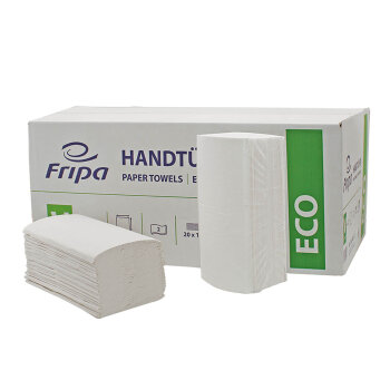 Fripa Papierhandtücher Eco 2-lagig weiß 25 x...