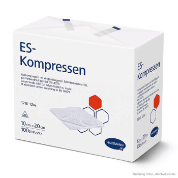 Hartmann ES-Kompressen unsteril 12-fach 10 x 20 cm (100...