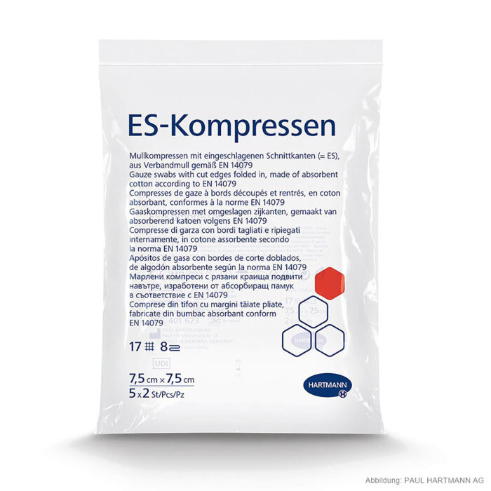 Hartmann ES-Kompressen steril 8-fach (5 x 2 Stck.)